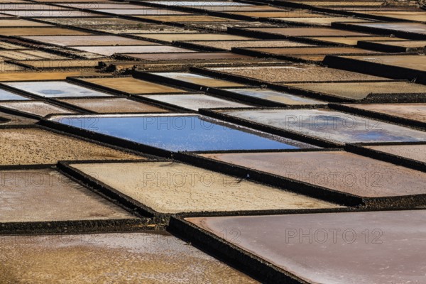 2016, Lanzarote, Salinas de Janubio, ESP, Spain, Canary Islands, Canary Islands, Atlantic Ocean, Lanzarote, biosphere reserve, volcano, volcanism, volcanic island, island, saltworks, salt, salt mining, recording date, Europe