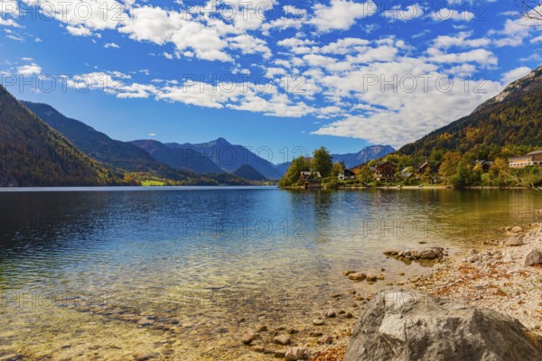 Grundlsee in autumn, salzkammergut, styria, Austria, Europe