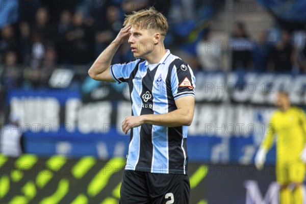 Football 3rd division, season 2024/25, matchday 32: Waldhof Mannheim vs SpVgg Unterhaching***Sascha Voelcke (2, Mannheim)