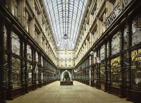 The Arcade, Rotterdam, Holland, c. 1895, Historic, digitally restored reproduction from a 19th century original, Record date not stated