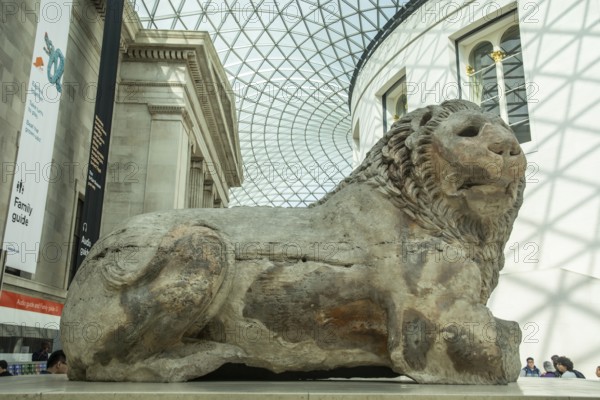Lion of Cnidus, sculpture from Ancient Greece, British Museum, London, England, United Kingdom, UK, Great Britain, Europe