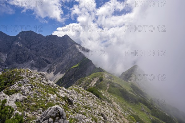 Nebelhorn, 2224m, Allgäu Alps, Allgäu, Bavaria, Germany, Europe