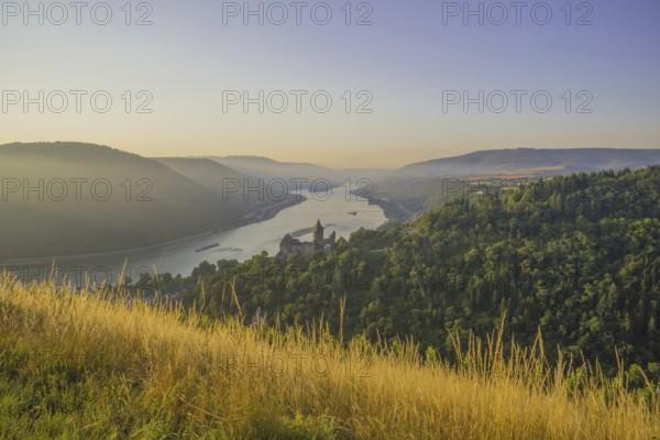 Stahleck Castle Youth Hostel, Stahleck Youth Castle, Bacharach am Rhein, UNESCO World Heritage Cultural Landscape Upper Middle Rhine Valley, World Heritage Site, Rhineland-Palatinate, Germany, Europe