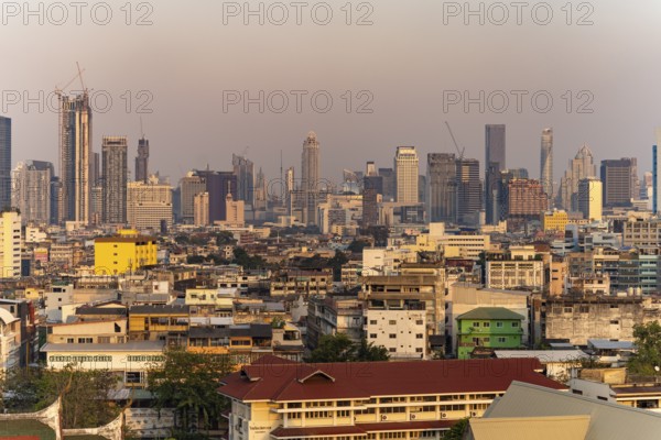 City view and skyline of Bangkok, Thailand, Asia