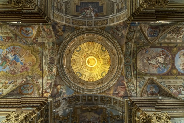 Dome of the Basilica of San Giovanni Battista in Finale Ligure, Riviera di Ponente, Liguria, Italy, Europe