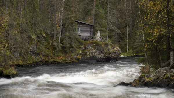 River course in Oulanka National Park, Finland, Europe