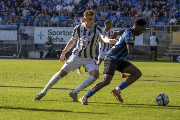 11.05.2024, Football 3rd division, Season 2023/24, Matchday 37: Waldhof Mannheim vs SV Sandhausen (4:2) . On the ball: Kennedy Onyedika Okpala (32, Waldhof Mannheim)