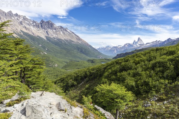 Fitz Roy mountain range, El Chalten, Santa Cruz, Argentina, South America