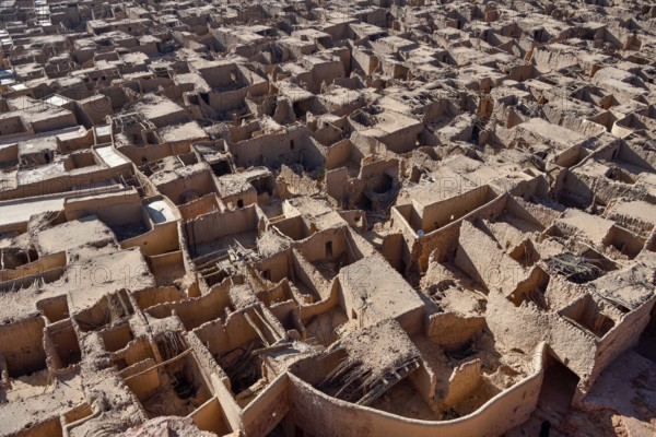 View over the old town of AlUla, Medina Province, Saudi Arabia, Arabian Peninsula, Asia