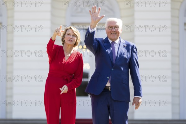 Elke Büdenbender (woman of the Federal President) and Frank-Walter Steinmeier (President of the Federal Republic of Germany) at the Federal President's Citizens' Festival in Bellevue Palace Gardens, Berlin, 14/09/2024