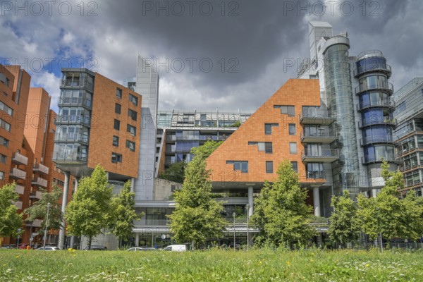 Residential and office buildings, Tilla-Durieux-Park, Potsdamer Platz, Tiergarten, Mitte, Berlin, Germany, Europe