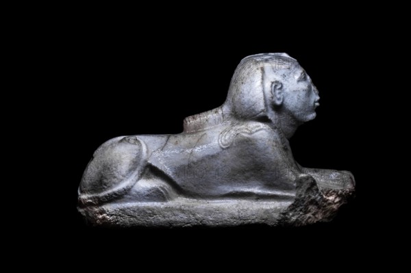 Sphinx of a king, possibly Akhenaten from the exhibition: Ramses the Great and the Gold of the Pharaohs, Cologne, North Rhine-Westphalia, Germany, Europe