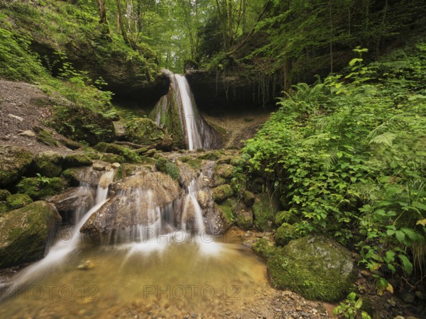 Schwarzenbach Waterfall, Baar, Canton Zug, Switzerland, Europe