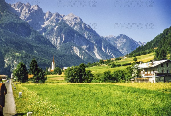 Village of Tristach, Lienz Dolomites, East Tyrol, Austria, Europe, 1950s, Europe