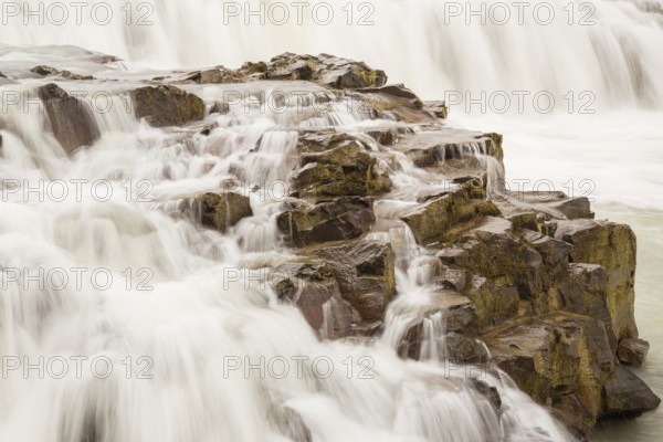 Gullfoss waterfall. A waterfall located in the canyon of the Hvítá river in southwest Iceland