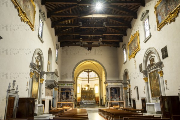 Parish church, Buondelmonti Square, Impruneta, Chianti, Florence, Firenze, Tuscany, Italy, Europe