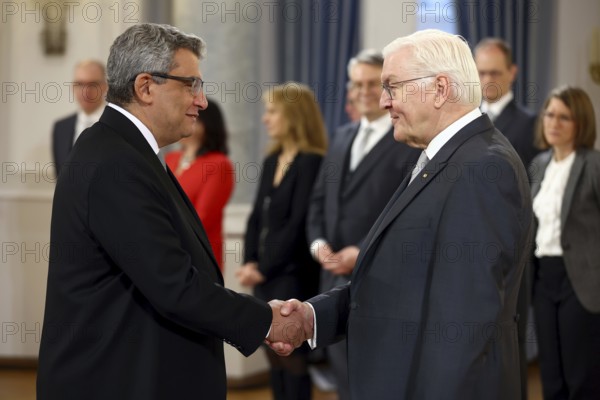 Mohamed Abdelsattar Mohamed Elbadri Egypt is received by Frank-Walter Steinmeier (President of the Federal Republic of Germany) in front of the Federal President's New Year's Reception at Bellevue Palace, Berlin 14 January 2025