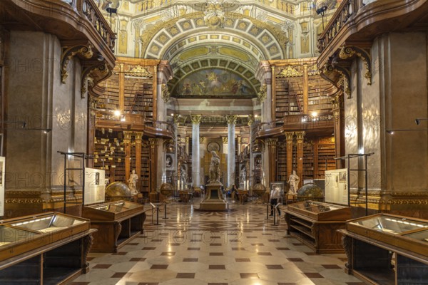 State Hall of the Austrian National Library in Vienna, Austria, Europe
