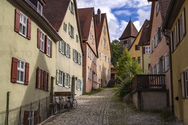 The old town centre in Dinkelsbühl, Middle Franconia, Bavaria, Germany, Europe