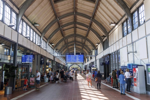 Lübeck Central Station Hbf in Lübeck, Germany, Europe