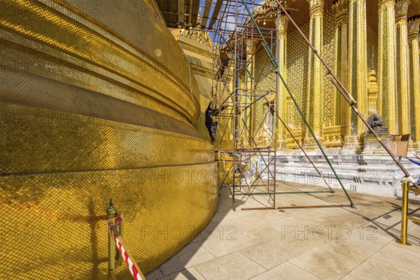 Wat Phra Kaeo, Temple of the Emerald Buddha. Bangkok, Thailand, Asia