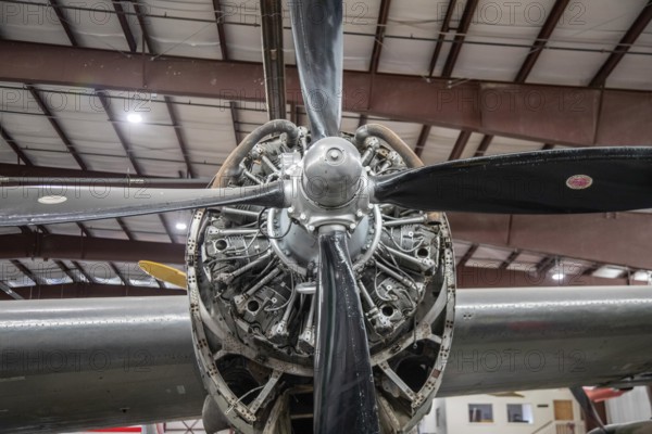 Pueblo, Colorado - An engine of the Boeing B-29 Superfortress at the Pueblo Weisbrod Aircraft Museum. The museum is located on what was the Pueblo Army Air Base during World War II.