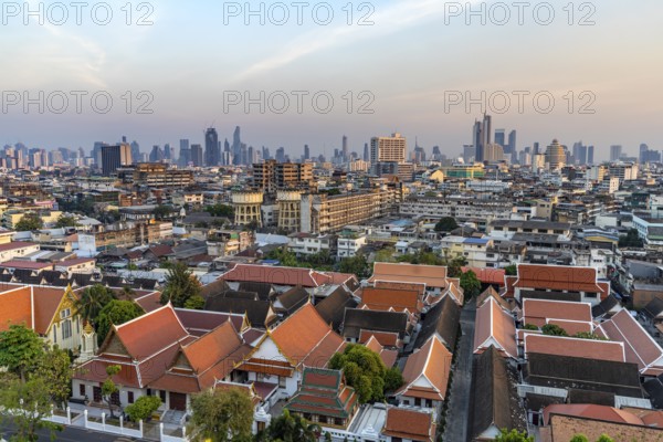 City view and skyline of Bangkok, Thailand, Asia