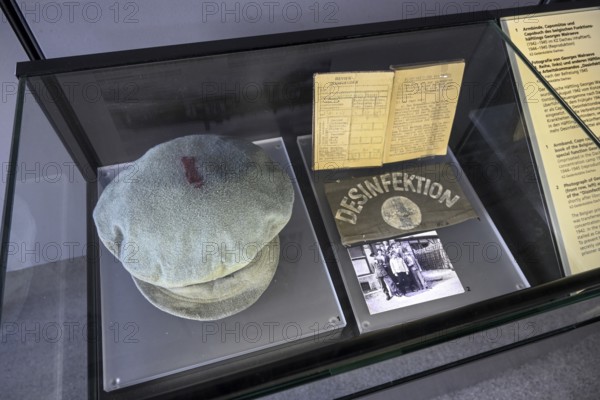 Exhibits in the former Dachau concentration camp, now a concentration camp memorial, Dachau near Munich, Bavaria, Germany, Europe