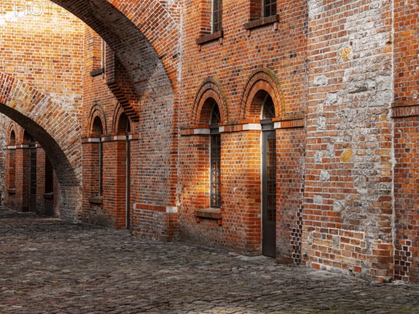 Citadel in Berlin-Spandau, Italian courtyards, Berlin, Germany, Europe