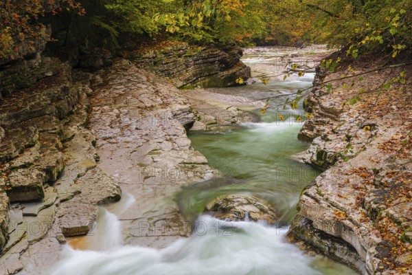 Rocks and clear water, Taugl creek, Bad Vigaun, Austria, Europe