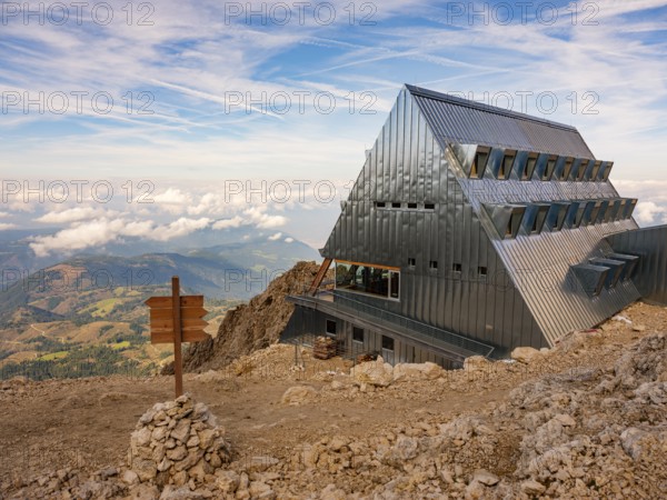 Santner Pass hut, Catinaccio, Dolomites, South Tyrol, Italy, Europe