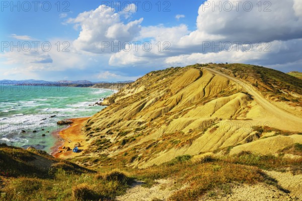 Riserva Naturale di Punta Bianca, Palma di Montechiaro, Agrigento, Sicily, Italy, Europe