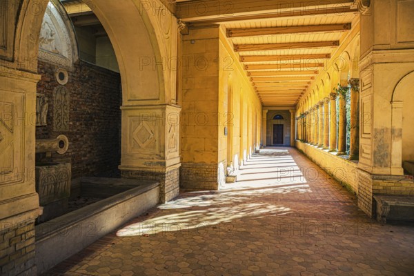 Church of Peace with Emperor Friedrich Mausoleum in Sanssouci Palace Park in Potsdam, Germany, Europe