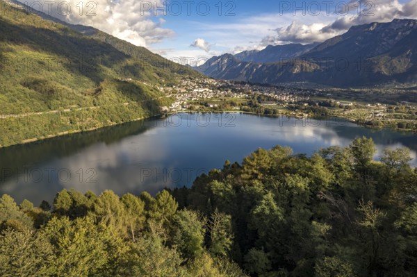 Löweneck or Levico Terme on Lago di Levico in Valsugana, Trentino, Italy, Europe