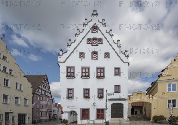 Town hall, built in 1551, Marktplatz 1 Wemding, Swabia Bavaria, Germany, Europe