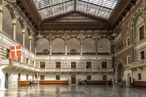 Interior of Copenhagen City Hall, Copenhagen, Denmark, Europe