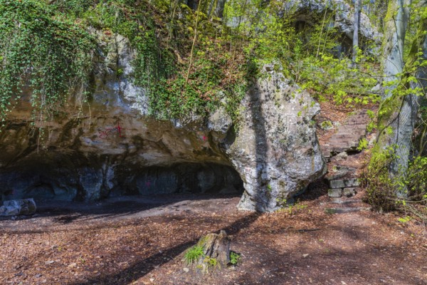 The Klausenhöhle is a natural karst cave near the Lower Bavarian market town of Essing in the district of Kelheim in Bavaria