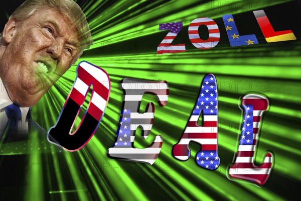 Symbolic image, EU and Germany under political pressure, industry, Donald Trump, tariff threats, Elon Musk, Mark Zuckerberg, social networks, fake news, rights broken, hate, hate speech, DSG Digital Services Act, re-election, USA, politics, announcements, vendetta, wanted dictator, Republicans, US electoral system, global danger, lies, 2nd term, global burden, Ukrainian war, storming White House, North America