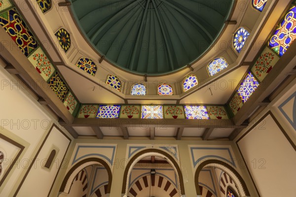Arab House, Casa Araba, interior view, Scherrer Park, Parco Scherrer, Morcote, Lake Lugano, Lago di Lugano, Canton Ticino, Switzerland, Europe