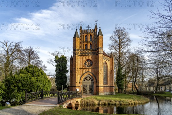 The Catholic Church of St Helena and St Andrew in Ludwigslust Castle Park, Mecklenburg-Vorpommern, Germany, Europe