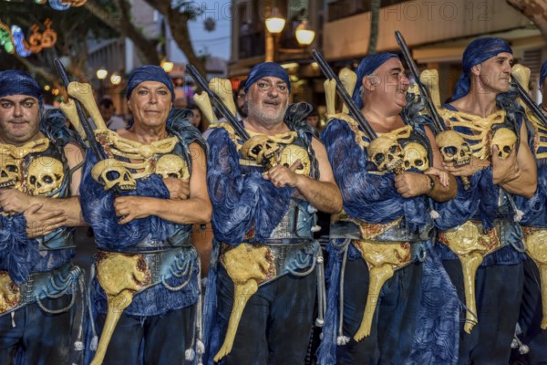 Parade, Moros y Cristianos, Moors and Christians, Dénia, Province of Valencia, Costa Blanca, Spain, Europe