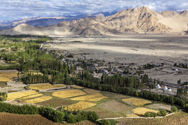 View of Indus valley in Himalayas Ladakh, India, Asia