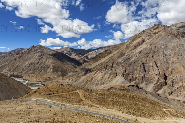 Manali-Leh road to Ladakh in Indian Himalayas. Ladakh, India, Asia