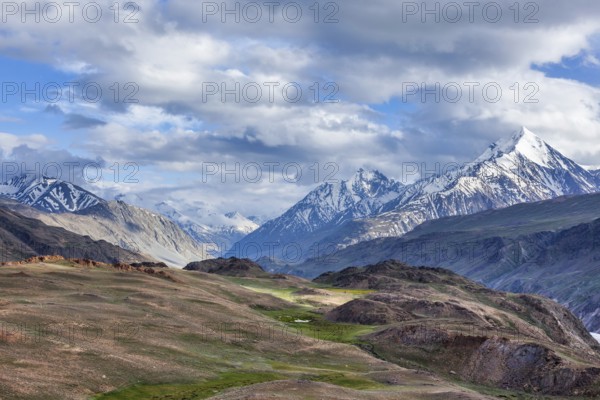 Small lake in Himalayas. Spiti valley, Himachal Pradesh, India, Asia