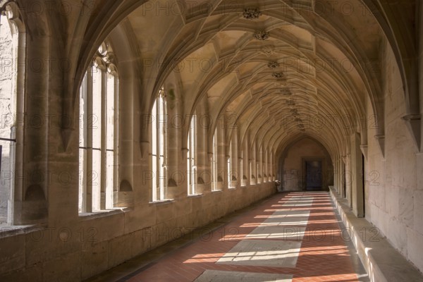 Cloister of Bebenhausen Cistercian Monastery, Tübingen, Baden-Württemberg, Germany, Europe