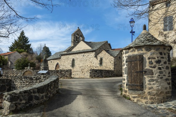 Ternant-les-Eaux. St. Mary's Church. Puy de Dome. Auvergne-Rhone-Alpes. France