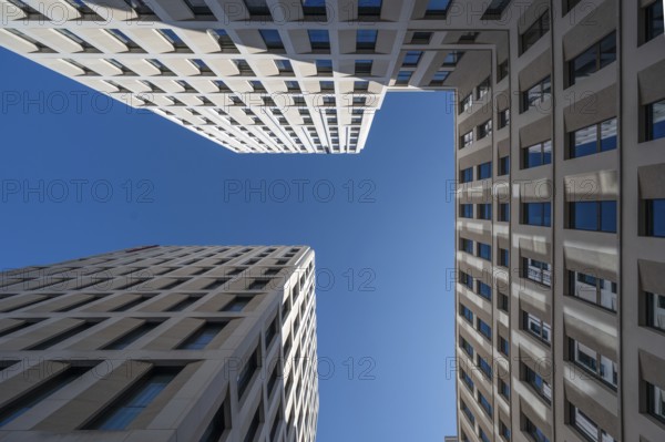 Modern hotel buildings, Bahnhofsplatz 3, Nuremberg, Middle Franconia, Bavaria, Germany, Europe