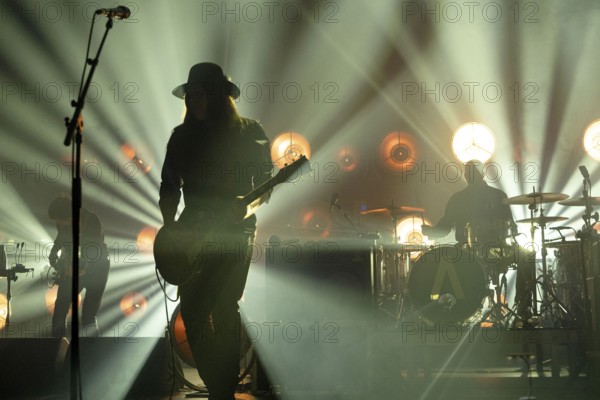 Pollard Berrier, singer and guitarist of Archive live at the Tempodrom in Berlin on 21/02/2025