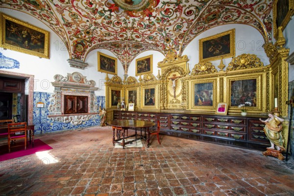 Church of São João Evangelista, Igreja do Colégio, Jesuit College, Jesuit Church, interior view with the sacristy, Funchal, Madeira, Portugal, Europe
