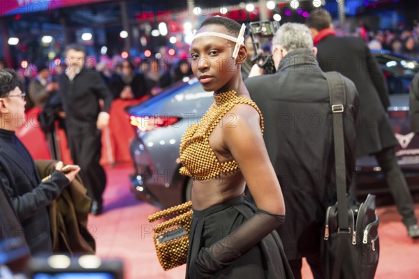 Guest on the red carpet in front of the award ceremonies of the 75th Berlinale at the Theater am Potsdamer Platz in Berlin on 22.02.2025